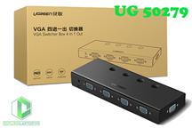Bộ gộp tín hiệu VGA 4 vào 1 ra Ugreen 50279 cao cấp hỗ trợ full HD 500Mhz