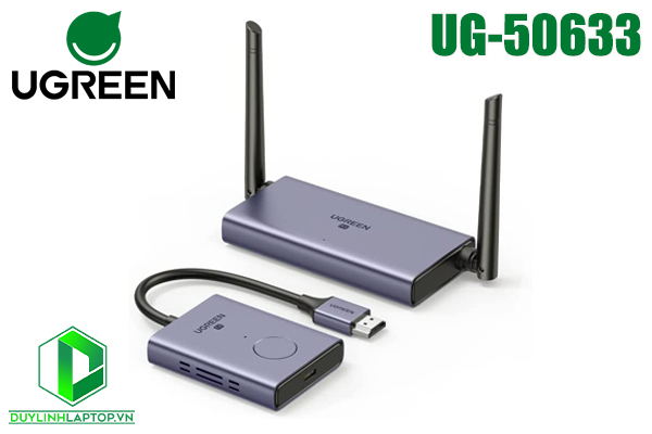 Bộ phát trình chiếu từ xa HDMI+VGA không dây 50m Ugreen 50633 hỗ trợ HD1080P