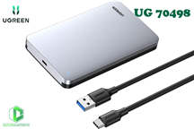 Box đựng ổ cứng HDD, SSD 2.5 inch SATA (Type A to Type C) Ugreen 70498