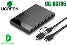 Box hộp đựng ổ cứng 2,5 inch USB-C Sata 5Gbps Ugreen 60735 (hỗ trợ 6TB)