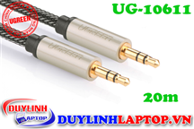 Cáp Audio 3.5mm (AUX) dài 20m Ugreen 10611 bọc lưới