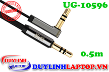 Cáp Audio 3,5mm dài 0.5M Ugreen 10596 bẻ góc 90 độ