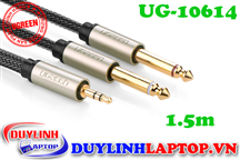 Cáp Audio 3.5mm to 2 Audio 6.5mm dài 1.5m Ugreen 10614