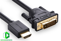 Cáp chuyển đổi HDMI to DVI 24+1 dài 1m chính hãng UGREEN UG-30116