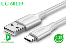 Cáp chuyển đổi USB 2.0 to USB Type C dài 0,25m Ugreen 60119