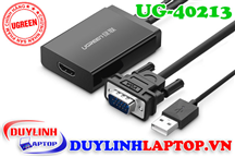 Cáp chuyển đổi VGA to HDMI hỗ trợ Audio Ugreen 40213