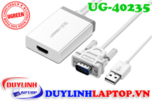 Cáp chuyển đổi VGA to HDMI hỗ trợ Audio Ugreen 40235