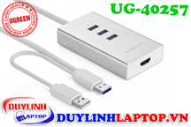 Cáp chuyển USB 3.0 to HDMI, USB 3.0 Ugreen 40257