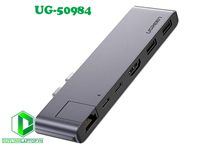 Cáp chuyển USB Type C to HDMI, Lan, USB 3.0, hỗ trợ sạc USB C chính hãng Ugreen 50984 cao cấp