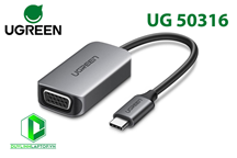 Cáp chuyển USB Type C to VGA hỗ trợ Full HD 1080P Ugreen 50316