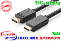 Cáp Displayport to HDMI dài 3M Ugreen 10203