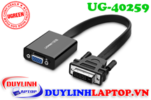 Cáp DVI 24+1 to VGA loại dẹt Ugreen 40259