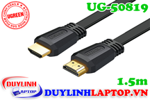 Cáp HDMI 2.0 dẹt dài 1.5m Ugreen 50819 hỗ trợ HD, 2k, 4k