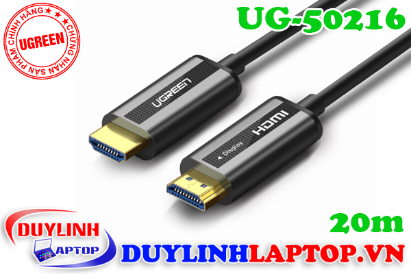 Cáp HDMI 2.0 sợi quang dài 20m Ugreen 50216