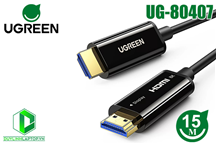 Cáp HDMI 2.1 sợi quang 15m hỗ trợ 8K 60Hz Ugreen 80407
