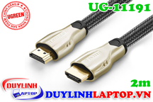 Cáp HDMI dài 2m bọc lưới chống nhiễu Ugreen 11191