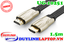 Cáp HDMI dẹt dài 1.5m bọc lưới chống nhiễu Ugreen 10251