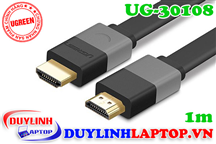 Cáp HDMI dẹt dài 1m Ugreen 30108 hỗ trợ HD, 2k, 4k