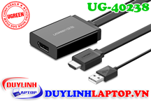 Cáp HDMI to Displayport hỗ trợ 2K, 4K, 3D Ugreen 40238