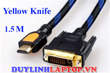 Cáp HDMI to DVI 24+1 chính hãng YellowKnife 1.5m