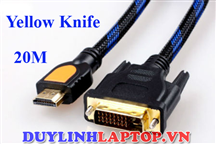 Cáp HDMI to DVI 24+1 chính hãng YellowKnife 20m