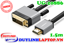 Cáp HDMI to DVI 24+1 dài 1.5m Ugreen 20886