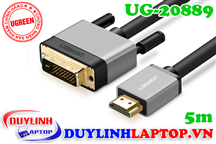 Cáp HDMI to DVI 24+1 dài 5m Ugreen 20889