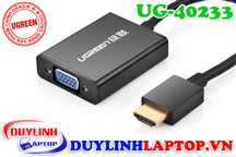 Cáp HDMI to VGA + Audio 3.5mm Ugreen 40233