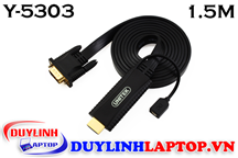 Cáp HDMI to VGA dài 1.5m loại dẹt Unitek Y-5303