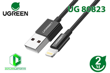 Cáp Lightning ra USB có chíp MFI chính hãng 2M màu đen Ugreen 80823