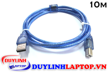 Cáp máy in USB 2.0 dài 10m màu xanh