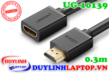 Cáp nối dài HDMI dài 0.3m Ugreen 10139 hỗ trợ HD, 2k, 4k