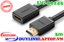 Cáp nối dài HDMI dài 3m Ugreen 10145 hỗ trợ HD, 2k, 4k