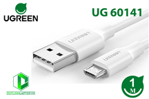 Cáp sạc truyền dữ liệu USB 2.0 sang MICRO USB hỗ trợ sạc nhanh 1m màu trắng Ugreen 60141