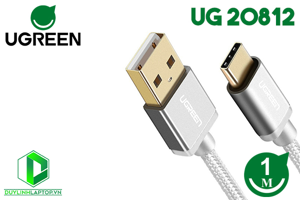 Cáp Sạc USB 2.0 To Type C 1M Ugreen 20812
