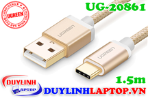 Cáp sạc USB Type C màu Gold dài 1.5m Ugreen 20861