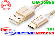 Cáp sạc USB Type C màu Gold dài 1m Ugreen 20860