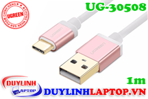 Cáp sạc USB Type C to USB 2.0 dài 1m màu hồng Ugreen 30508