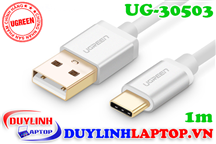 Cáp sạc USB Type C to USB 2.0 dài 1m vỏ nhôm Ugreen 30503