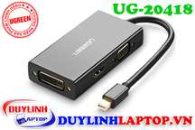 Cáp Thunderbolt - Mini Displayport to HDMI + VGA + DVI 24+1 Ugreen 20418