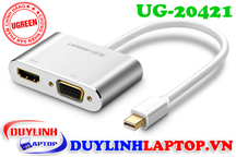 Cáp Thunderbolt - Mini Displayport to HDMI + VGA Ugreen 20421