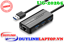 Cáp USB 3.0 to Lan Gigabit + USB 3.0 chia 3 cổng Ugreen 20265