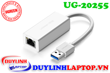 Cáp USB 3.0 to Lan màu trắng Ugreen 20255