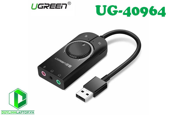 Cáp USB Sound 3.5mm Loa & Mic Có Volume control UGREEN 40964 - Hàng chính hãng