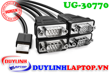Cáp USB to Com (RS232) chia 4 cổng Ugreen 30770