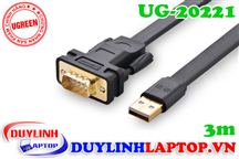 Cáp USB to Com (RS232) dài 3m cáp dẹt Ugreen 20221