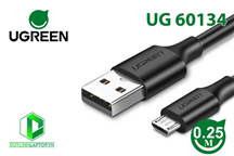 Cáp USB to Micro USB dài 0,25m màu đen Ugreen 60134