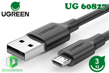 Cáp USB to Micro USB dài 3m màu đen Ugreen 60827