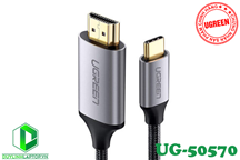 Cáp USB Type C to HDMI dài 1,5m chính hãng Ugreen UG-50570 hỗ trợ 3D,4K cao cấp