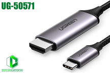 Cáp USB Type C to HDMI dài 2m Ugreen 50571 hỗ trợ 4K@60Hz